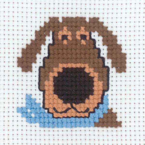 Broderisett Hund 8 x 8 cm