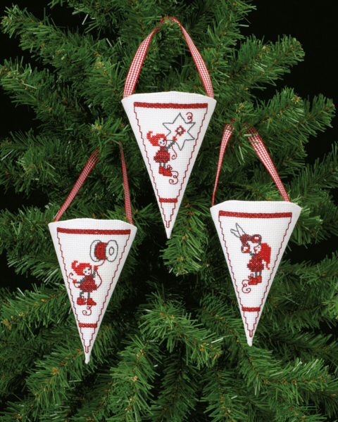 Broderisett Aktive nisser 10 x 13 cm