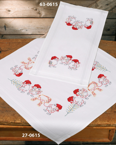 Broderisett Nisse samling 80 x 80 cm