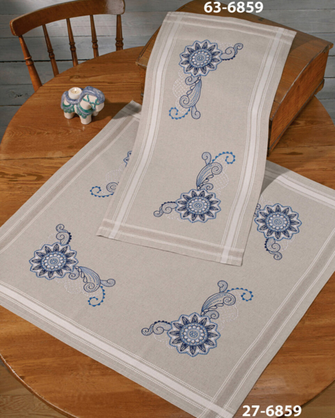 Broderisett Mandala 80 x 80 cm