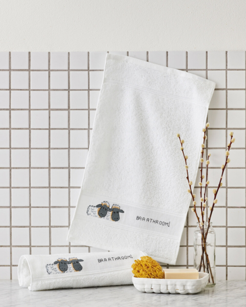 Broderisett Baderom 30 x 50 cm