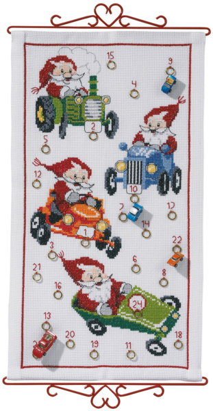 Broderisett Kalender nisse 5125/35 35 x 63 cm