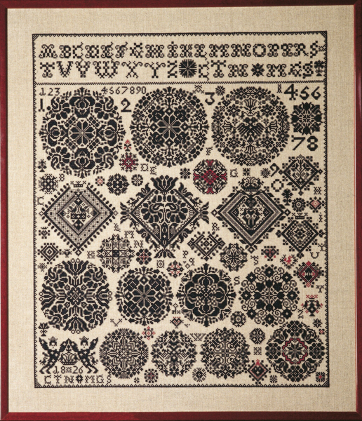 Broderisett Vierlande 1826 54 x 63 cm