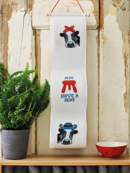 Broderisett Moo, have a seat B5129/12 12 x 60 cm