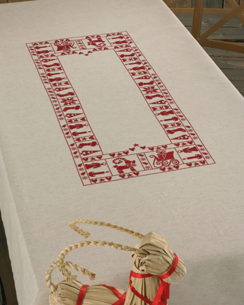 Broderisett Julestemning 140 x 220 cm