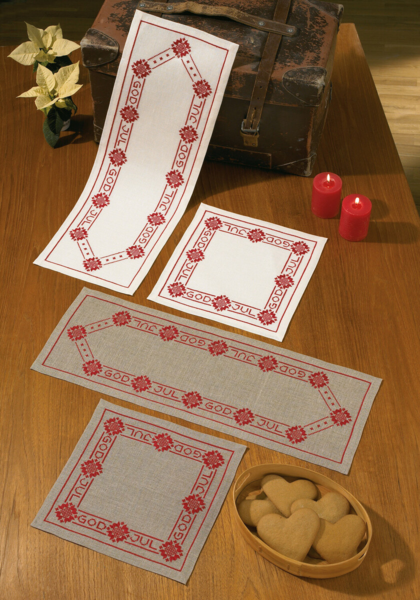 Broderikit God jul 21 x 60 cm