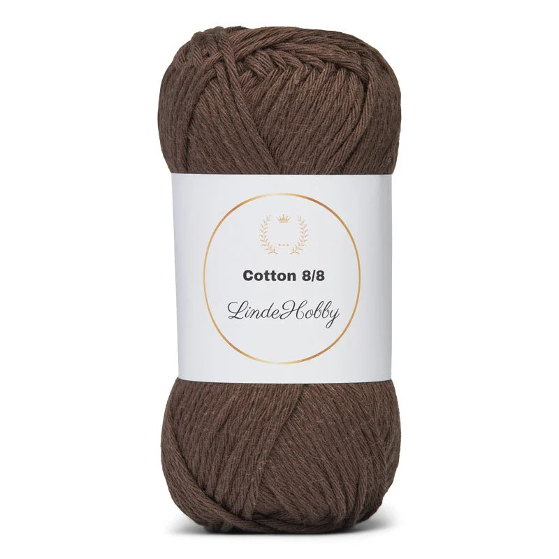LindeHobby Cotton 8/8 – Autumn Glow, 10 nøster 035 Caffe