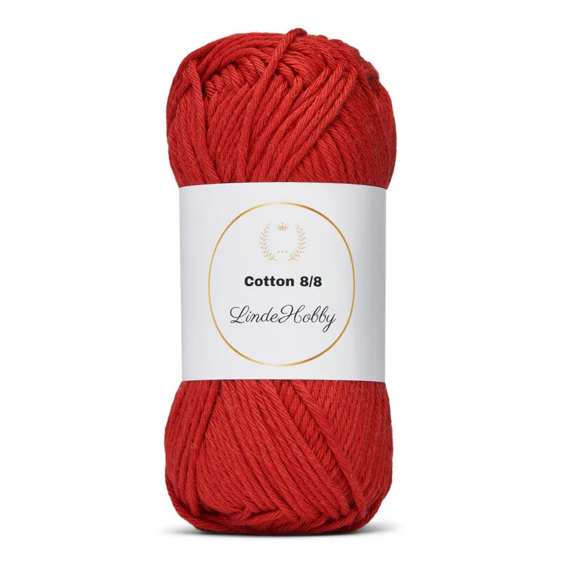 LindeHobby Cotton 8/8 – Autumn Glow, 10 nøster 086 Fragola