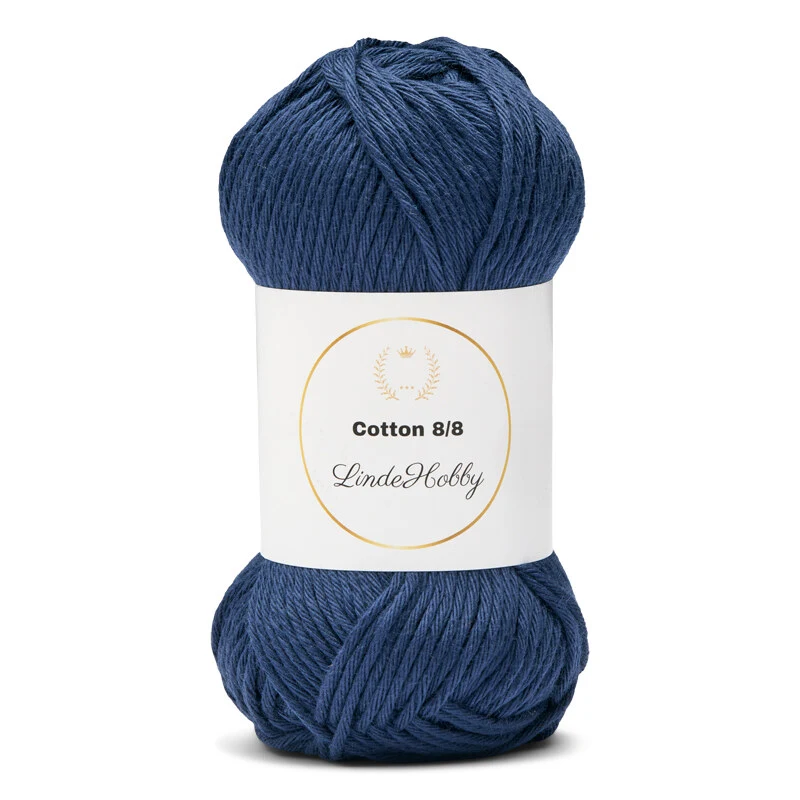 LindeHobby Cotton 8/8 – Autumn Glow, 10 nøster 008 Blu Bimbo