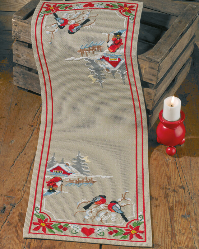 Broderisett Klassisk Jul 33 x 93 cm