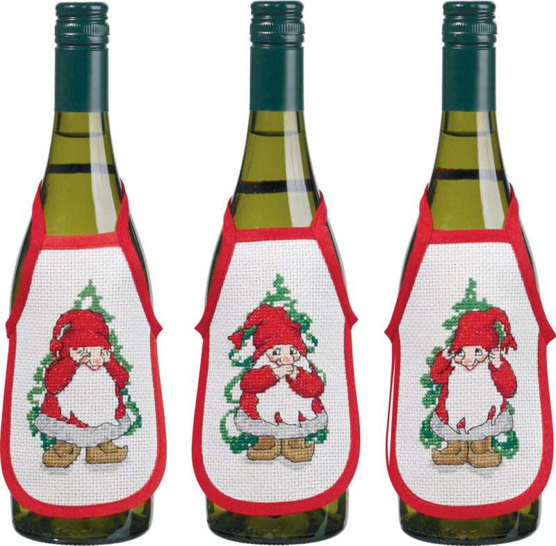 Broderisett Tre nisser 3 pakke 10 x 15 cm