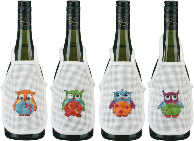 Broderisett Ugler 10 x 15 cm