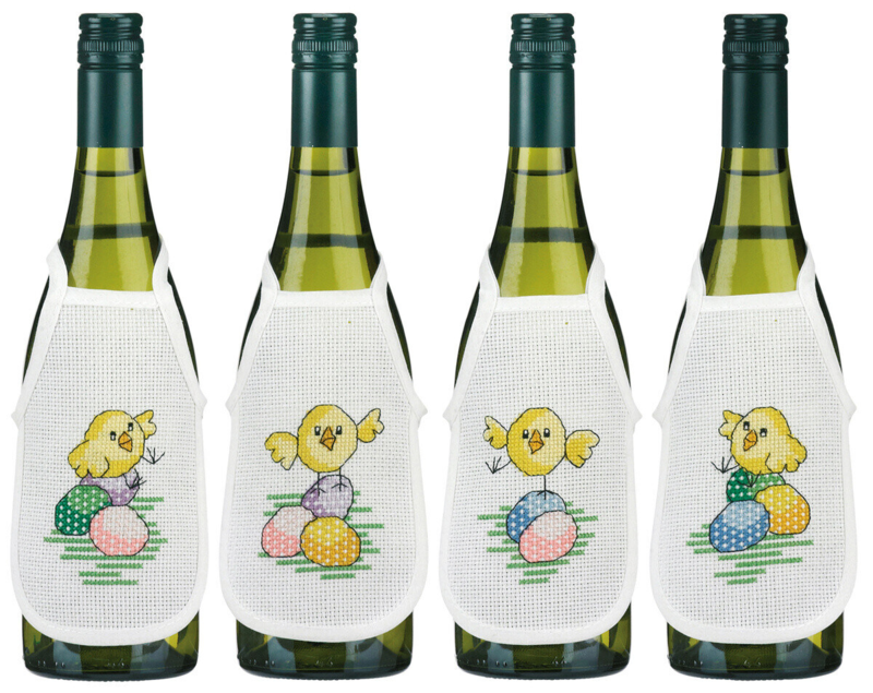 Broderisett Påskekyllinger 10 x 15 cm