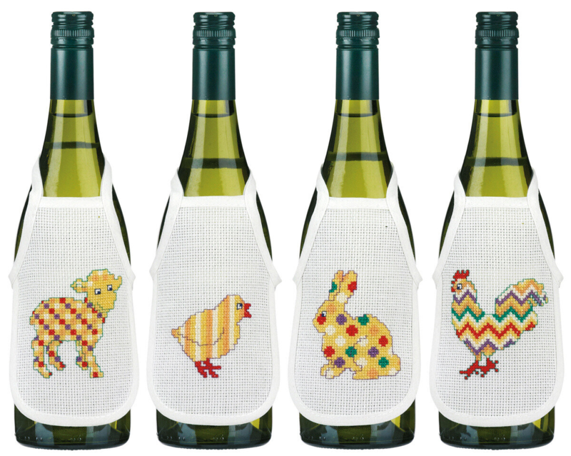 Broderisett Påske i ruter 10 x 15 cm