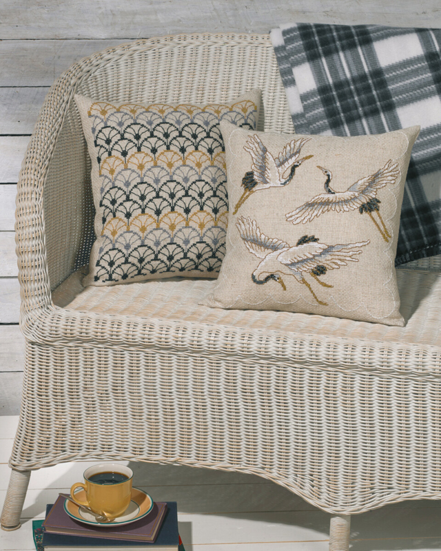 Broderisett Vifte i farger 40 x 40 cm