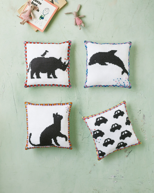 Broderisett Katt 27 x 27 cm