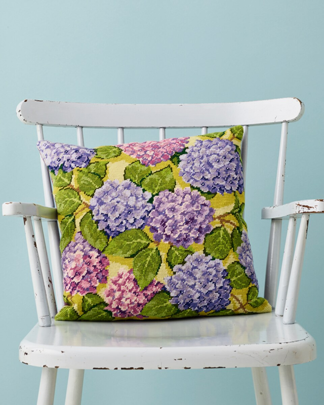 Broderisett Hortensia 39 x 39 cm