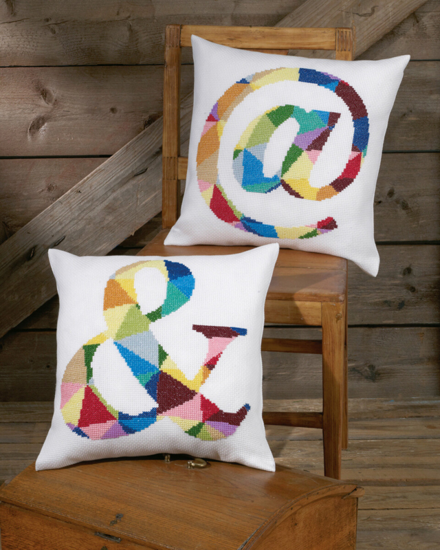 Broderisett Tegnet & 40x40cm