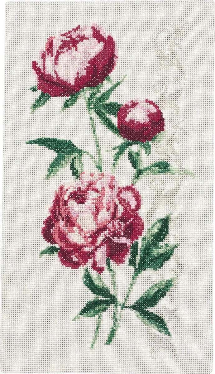 Broderisett Blomsteroppheng 34x60 cm