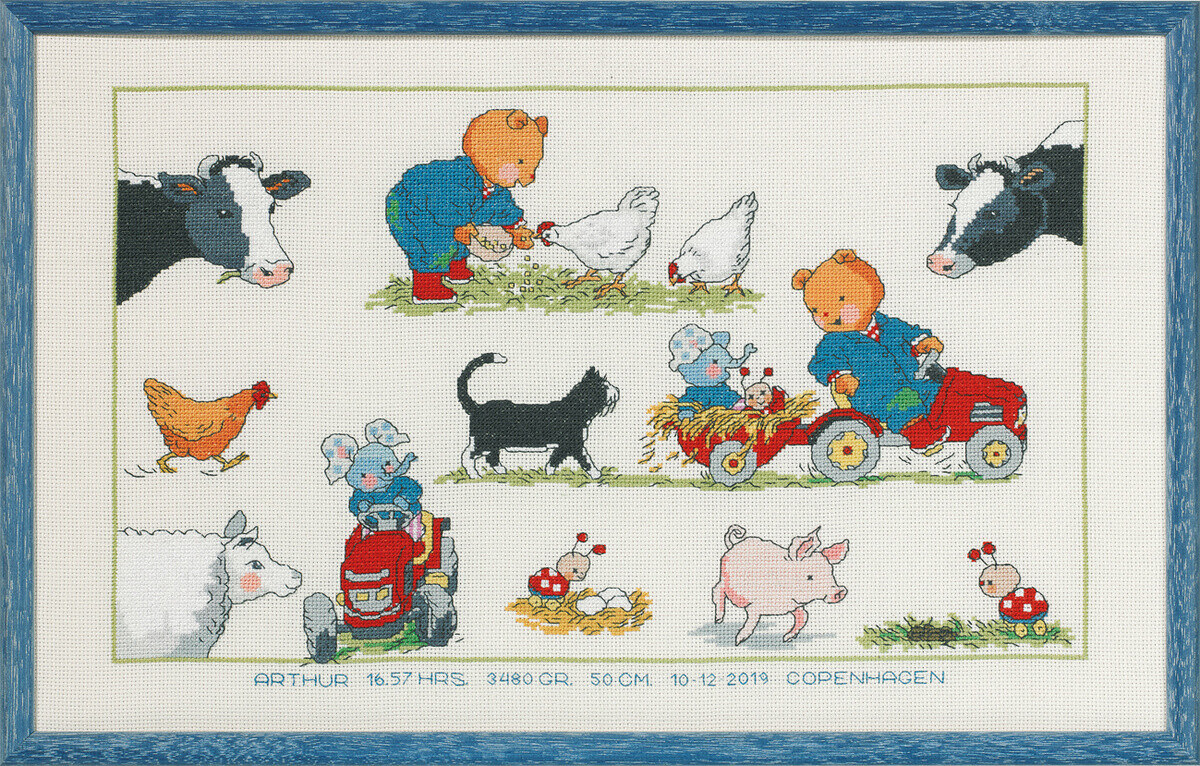 Broderisett Bobbi Bonde 44x27cm