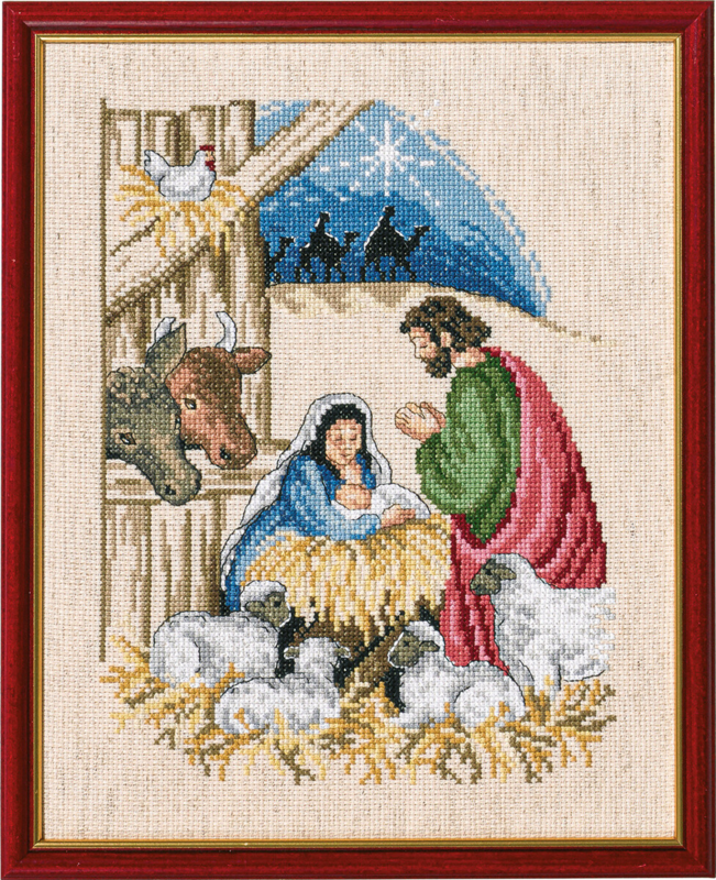 Broderisett Jesusbarnet R72-370 23 x 29 cm
