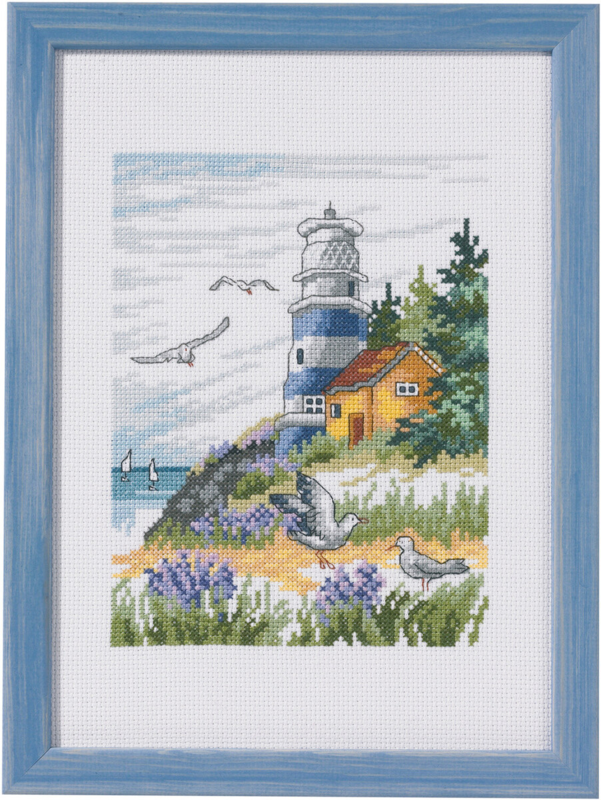 Broderisett Fyrtårnet 20x28 cm R5386
