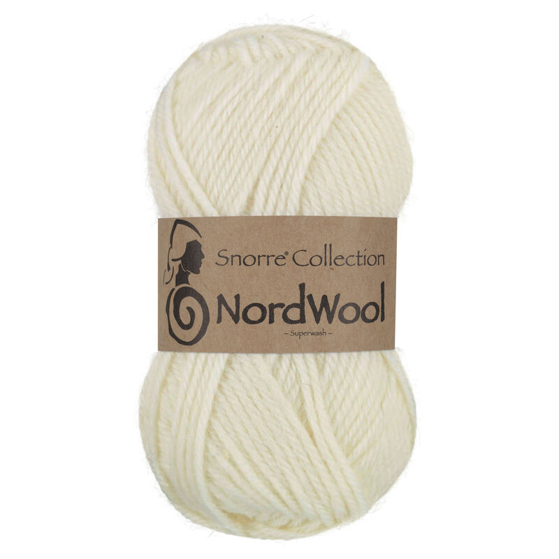 Viking Snorre NordWool 100 Bleket hvit