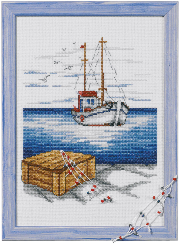 Broderisett Skonnert 20 x 28 cm