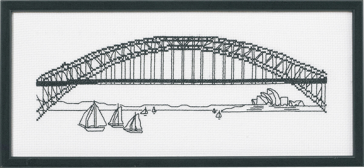 Broderisett Harbour Bridge 5496 36 x 15 cm