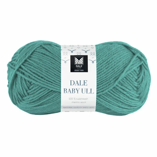 Gjestal Baby Ull 8530 Aqua grønn