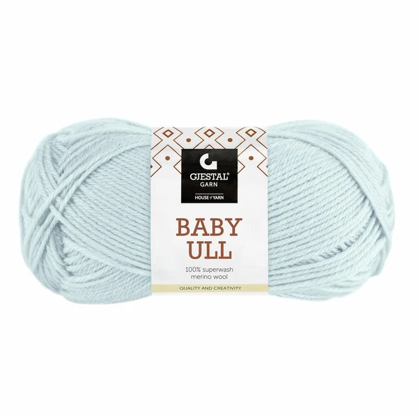 Gjestal Baby Ull 8558 Lys blå