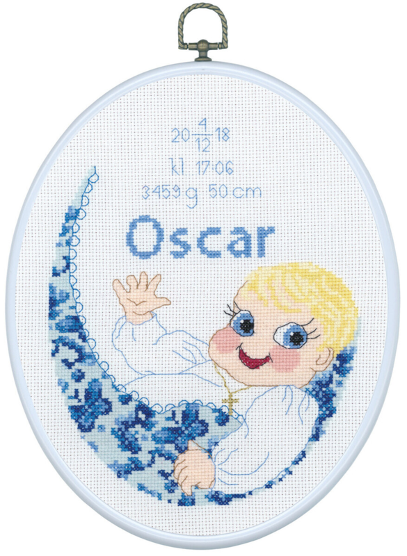 Broderisett Oscar m/5958/03 20 x 26 cm