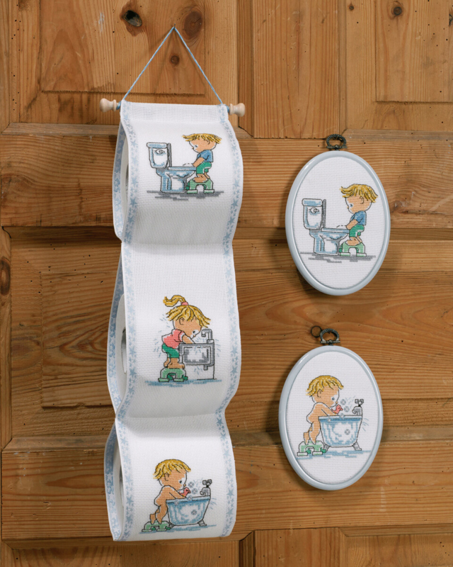 Broderisett Lek i badet M5964/03 11 x 15 cm