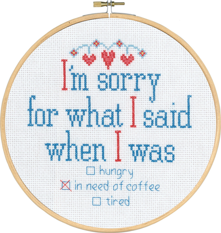 Broderisett I'm sorry M5810/22 20 Ø cm