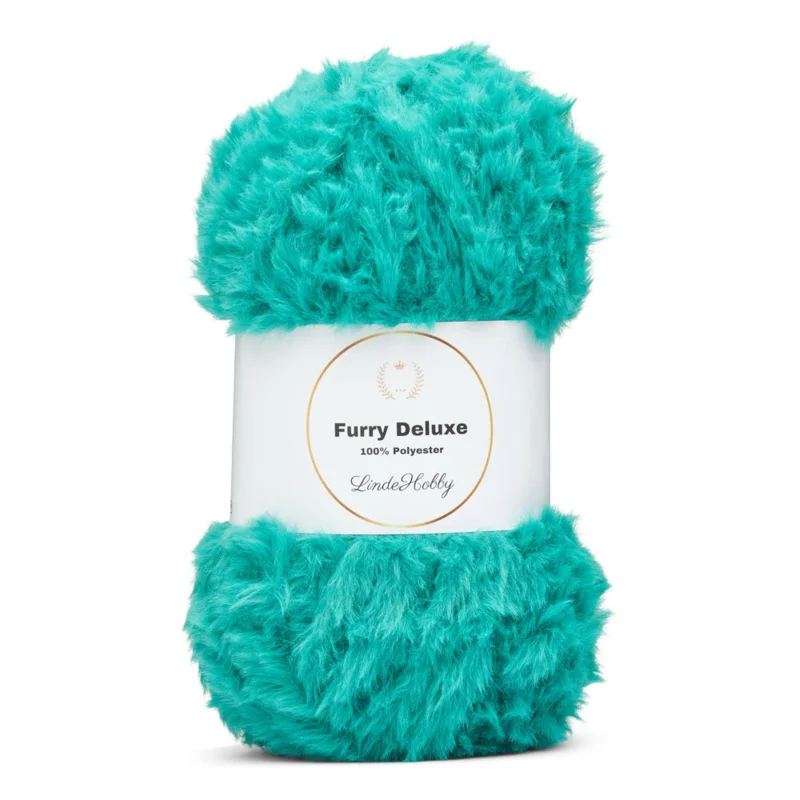 LindeHobby Furry Deluxe 19 Tropisk Blågrønn