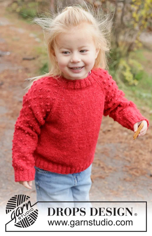 50-14 Cherry Pop Sweater by DROPS Design