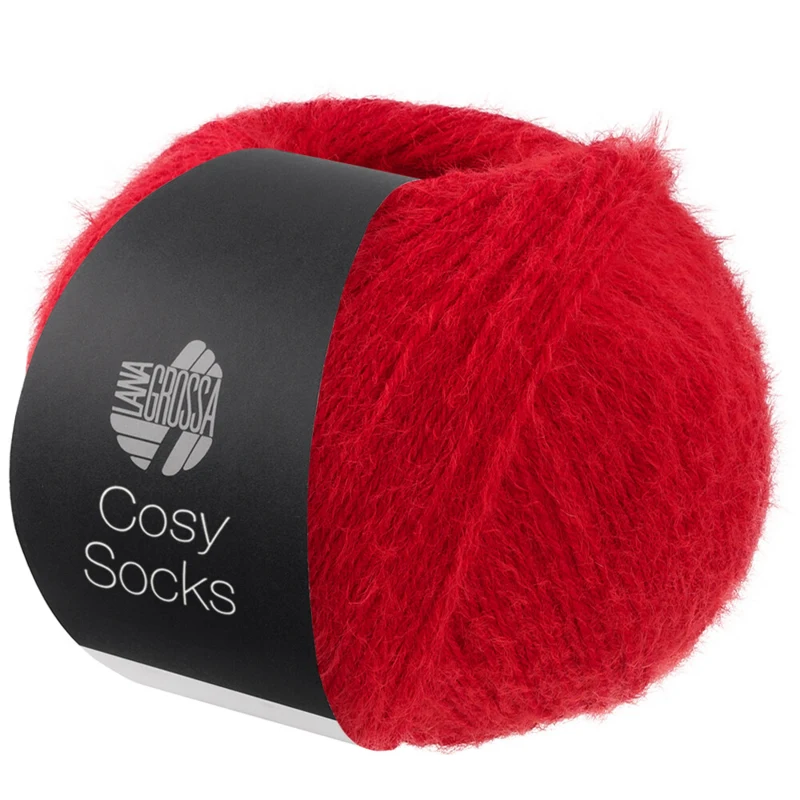 Lana Grossa Cosy Socks 17 Rød