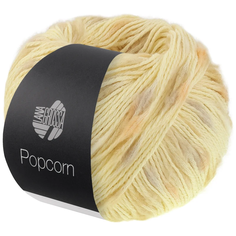 Lana Grossa Popcorn 01 Vanilje/beige/gul/oransje