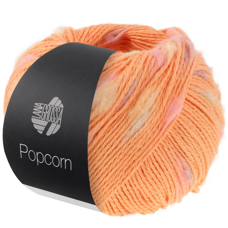 Lana Grossa Popcorn 02 Mandarin/rosa/vanilje/syrin