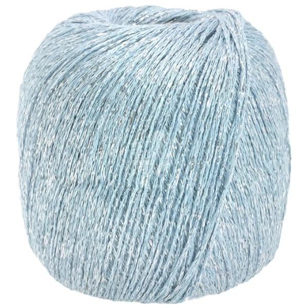Lana Grossa Brillino 22 Lys blå/Sølv