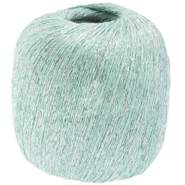 Lana Grossa Brillino 11 Pastellgrønn/Sølv