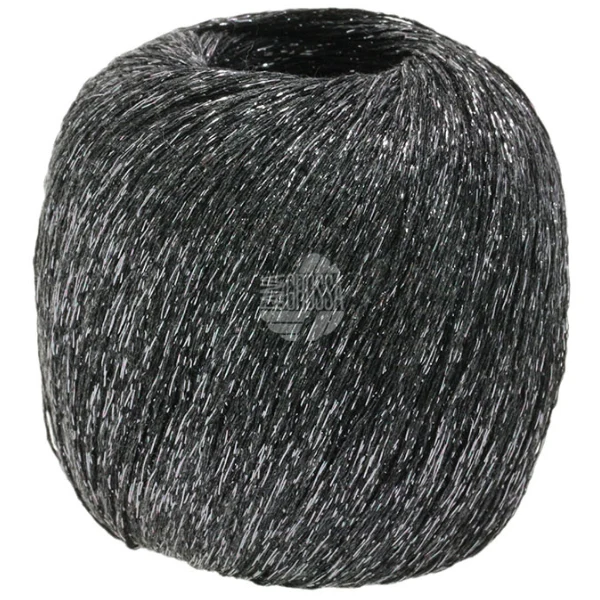 Lana Grossa Brillino 18 Mørkebrun/Sølv