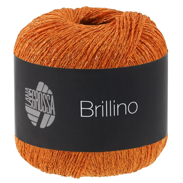 Lana Grossa Brillino 46 Brunoransje