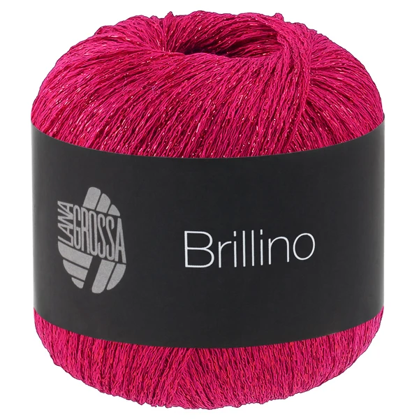 Lana Grossa Brillino 48 Mørkrosa