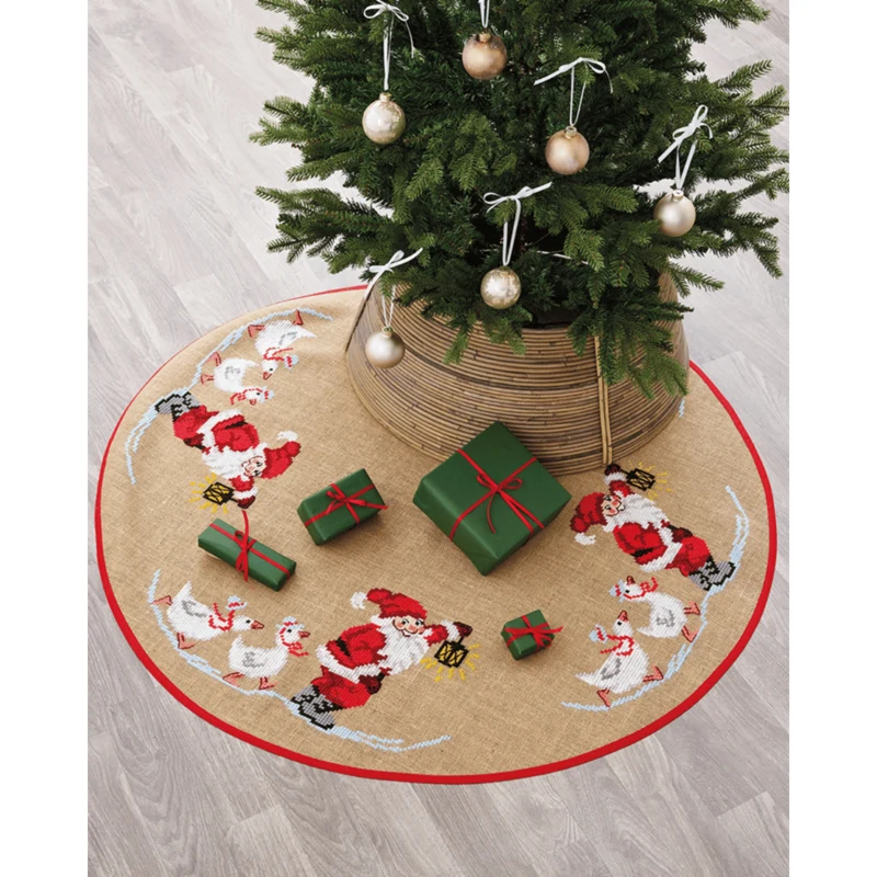 Julenisse og Gjess Ø125 cm