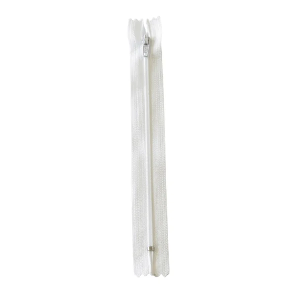 Cose Spiralglidelås, 4 mm (14-50 cm) 501 Hvit