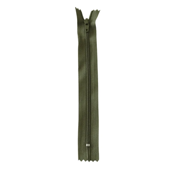 Cose Spiralglidelås, 4 mm (14-50 cm) 663 Armygrønn