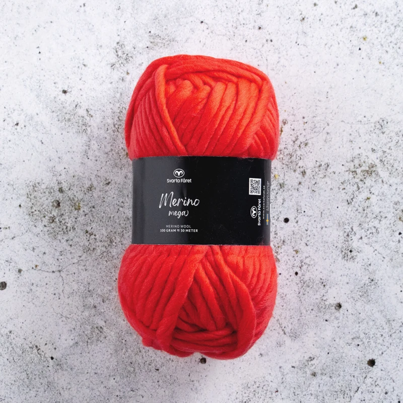 Svarta Fåret Merino Mega 15 Rødt flagg