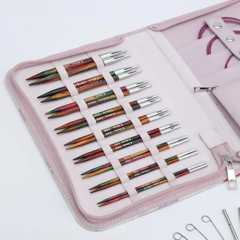 KnitPro Symfonie 2 Utskiftbare Rundpinner Sett, Deluxe, 13 cm