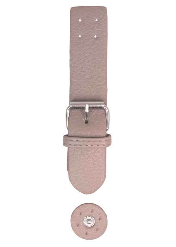 Go Handmade Spennelås med trykknapp: Beige/sølv